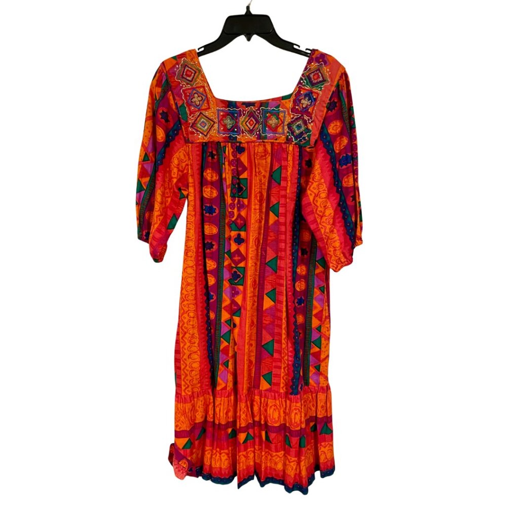 Kathleen Usherwood for Periphery Shirt Dress Size S Multicolor‎ Boho Floral